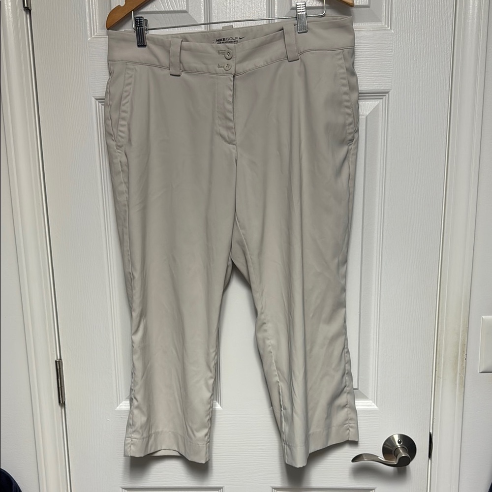Nike Golf Beige / Light Gray Performance Pants Size 12